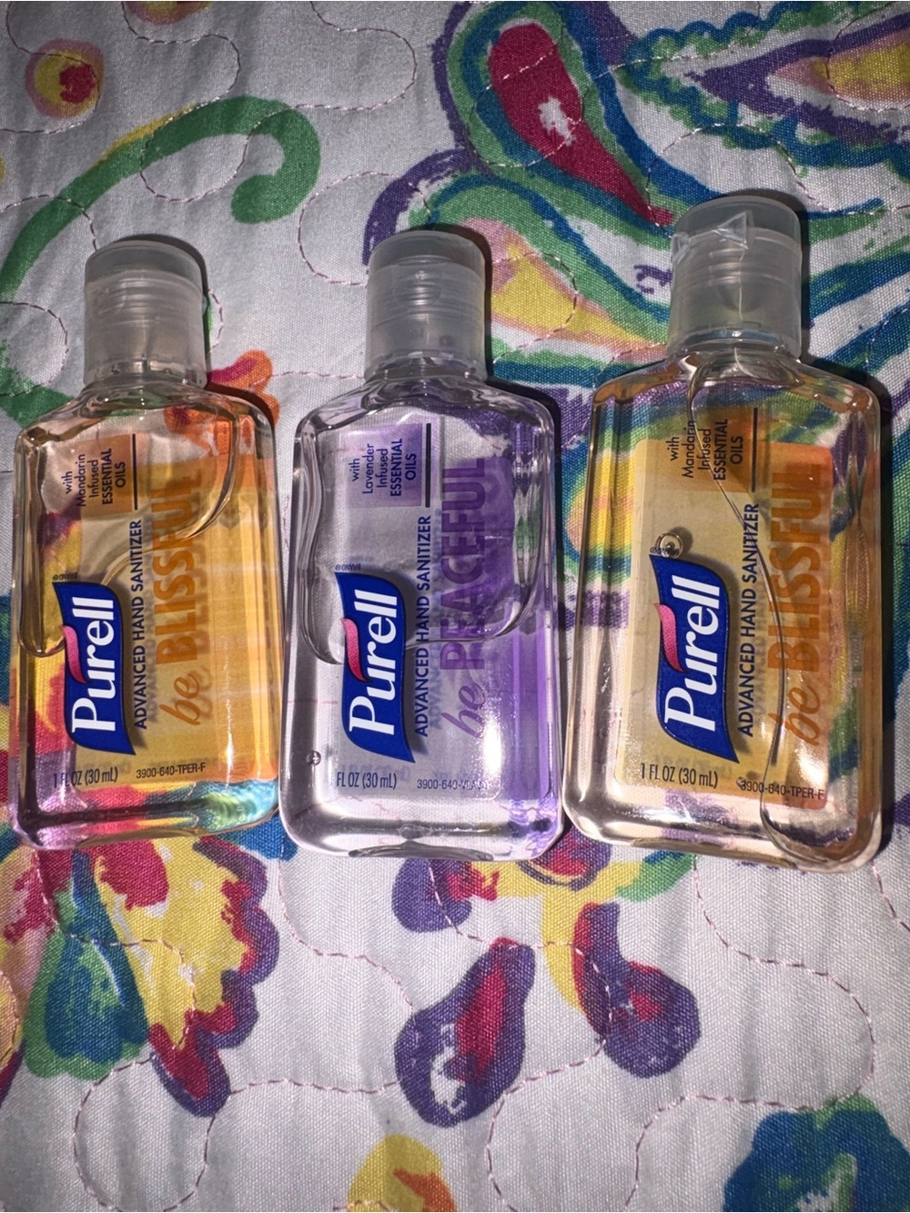 Advanced Hand Sanitizer - Be Blissful (2 Orange, 1 Purple)